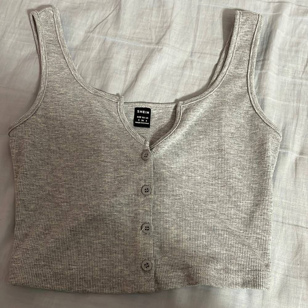 Small Gray crop top